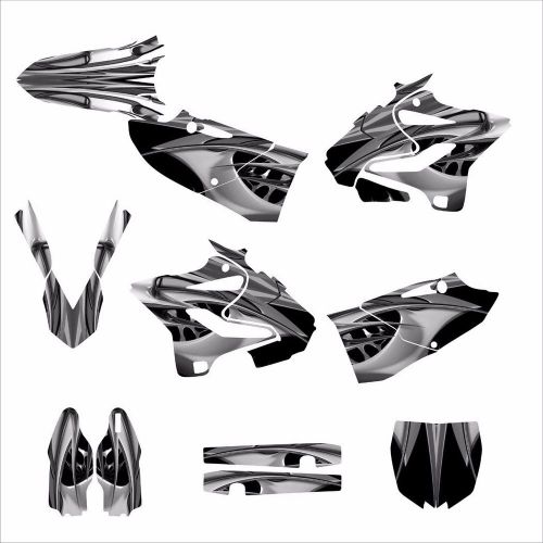 2015 2016 yz125 yz250 custom graphic decal sticker kit #4444 gray metal