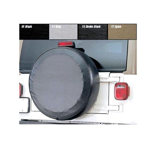 New rampage tire cover black diamond jeep cj7 scrambler cj5 cj6 773535