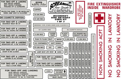 Beechcraft king air cabin interior kit