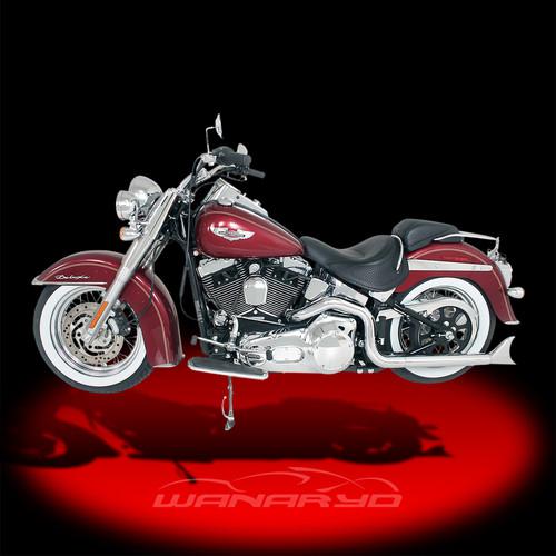 Samson true duals w/23 1/2 inch longtails for 1995-2006 harley softail