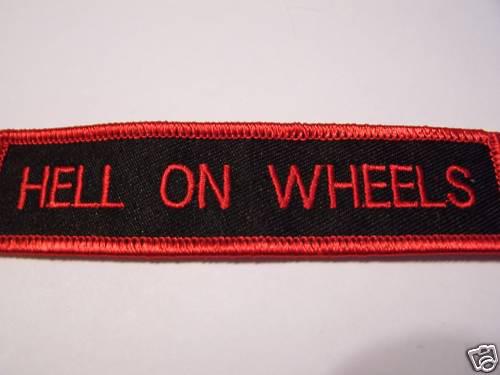 #0003 motorcycle vest patch hell on wheels