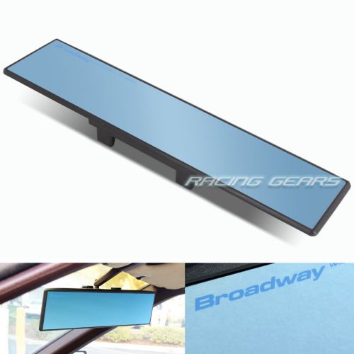 Blue broadway 300mm wide flat tint interior clip on rear view mirror universal 2