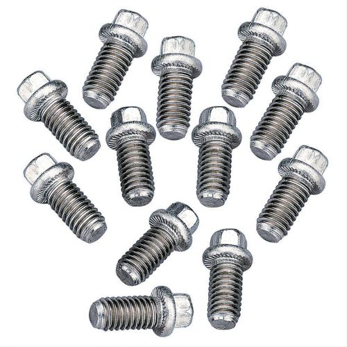 Summit racing header fasteners bolts hex head stainless 3/8-16&#034; set of 12