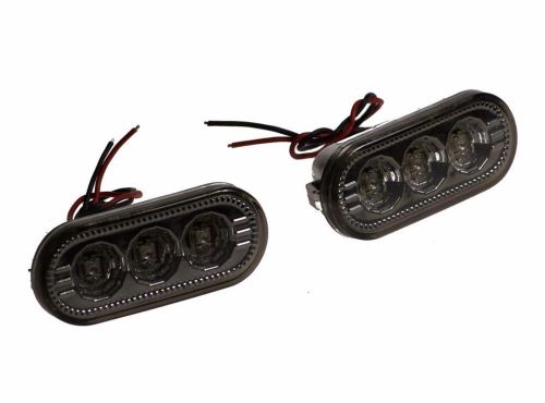 Vw smoked led fender turn lights side markers jetta golf passat 1999 - 2005 mk4