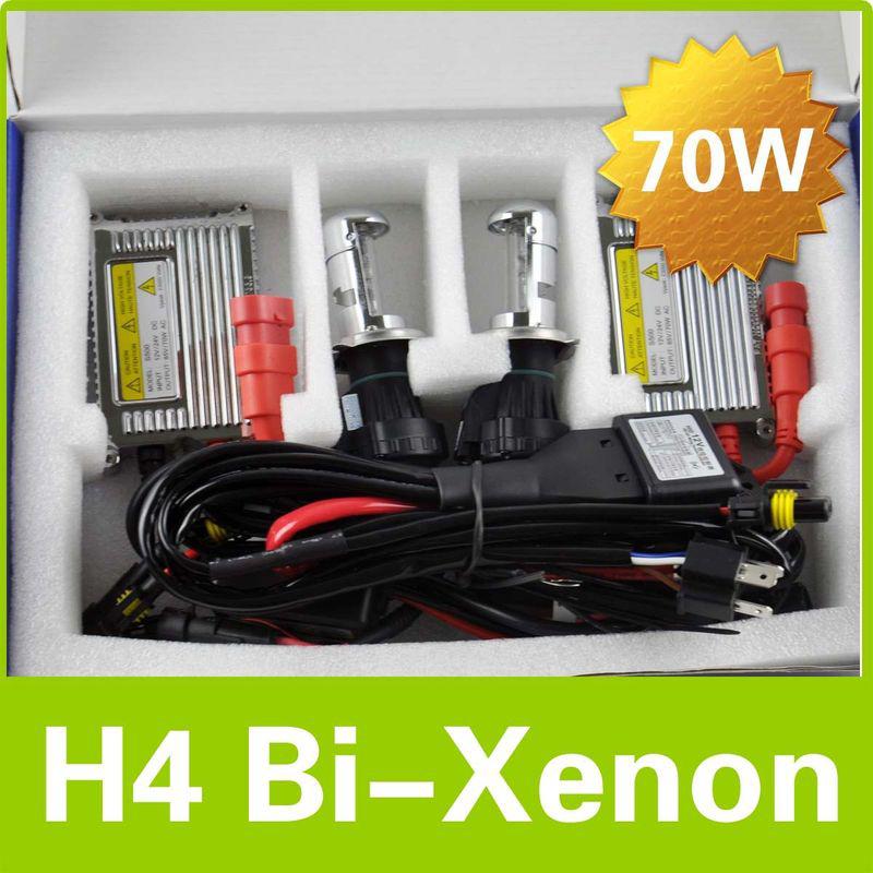 70w h4 h13 9007 9004  bi-xenon hi/low dual hid 12v ~ 24v ac digital slim kit 75w