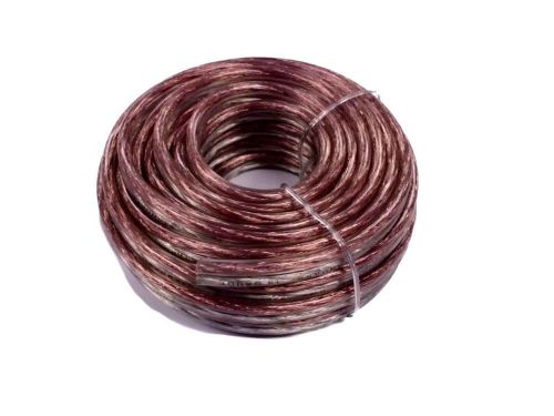 10 ga. speaker cable 25ft audiopipe cable10-25clr  new