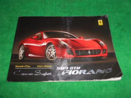 Ferrari 599 gtb fiorano scaglietti used original user's manual / manuale d'uso