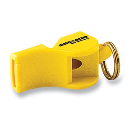 Oem brp sea-doo &#034;pealess&#034; yellow safety whistle 295500554