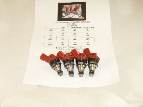 Fits nissan 200sx,240sx  set of 4 555cc direct fit side feed fuel injectors