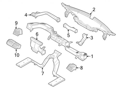 Ford oem dashboard air vent bb5z19893ad image 10