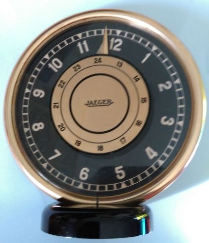 Vintage jaeger clock 12cm with bezel 24 hour face not working car or mounted on-