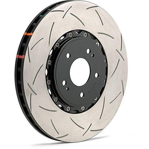 Dba (52320blks) 5000 series 2-piece slotted disc brake rotor with black hat, fro