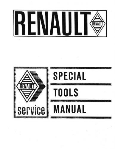 66 1966 renault specialty service tools manual catalog copy