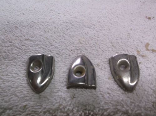 1961-63 thunderbird convertible top trim end caps