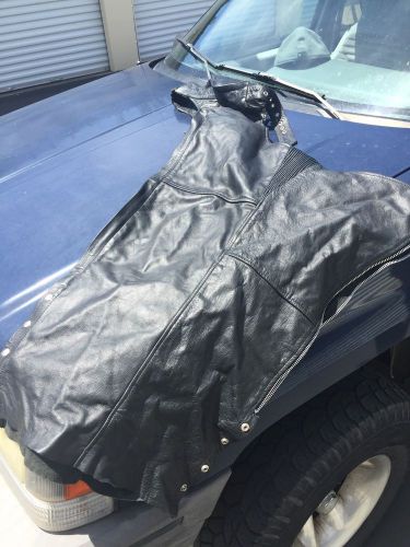 Leather chaps motorcycle