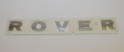 "rover" name plate for bonnet (hood) lr3 brunel chrome genuine land rover