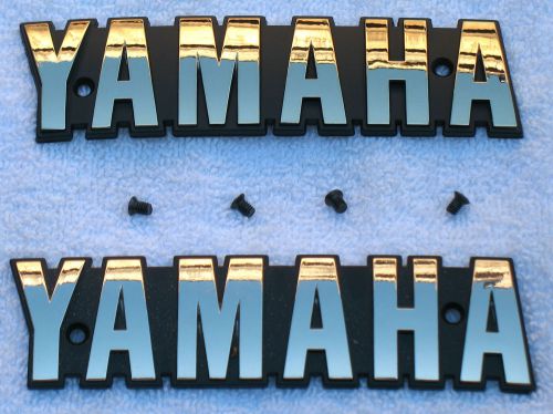 Xs1100 yamaha gold oem fuel gas tank badges-emblems-decals &amp; screws_xs1100_xs750