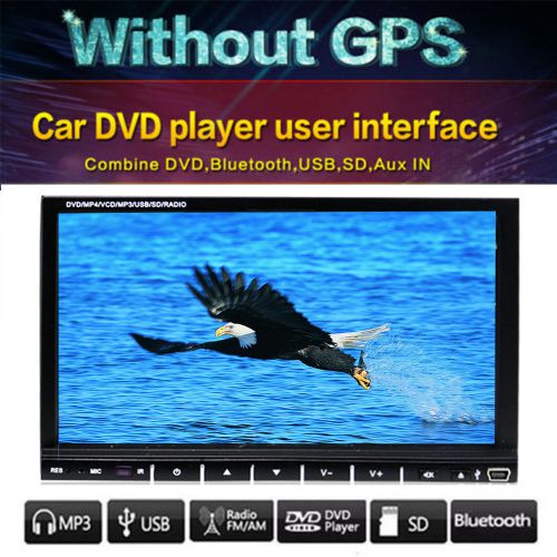 In dash autoradio mic touchscreen bluetooth dvd/cd-player usb sd aux double 2din