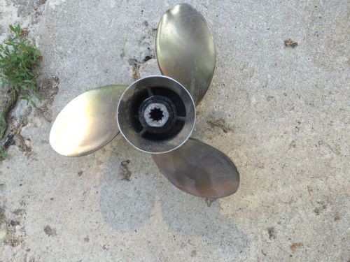 1990&#039;s mercury 25hp outboard motor stainless propeller