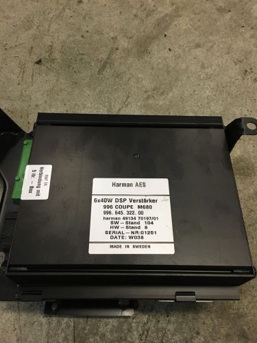 Porsche 996 911 coupe 6 x 40w watt dsp harman m680 stereo amplifier 99664532200