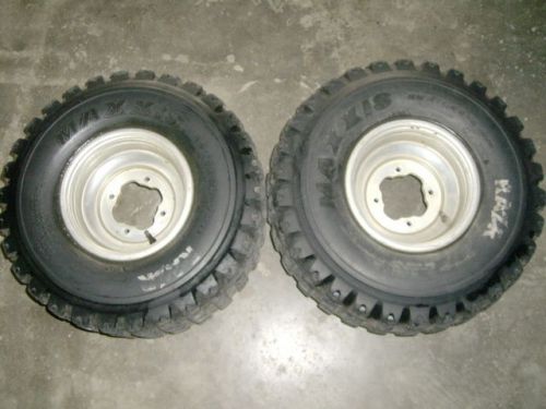 93 yamaha warrior 350 rear tires wheels rims 22x7-9 maxxis razr 11011