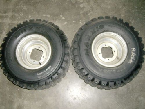 93 yamaha warrior 350 rear tires wheels rims 22x7-9 maxxis razr 11011