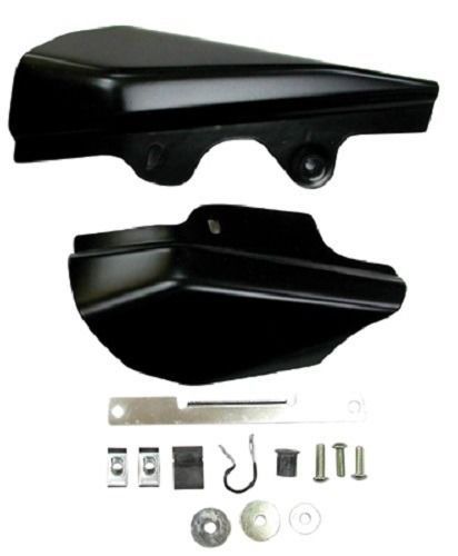 Black mid frame heat deflectors touring flt 2001-07 harley models ultra classic