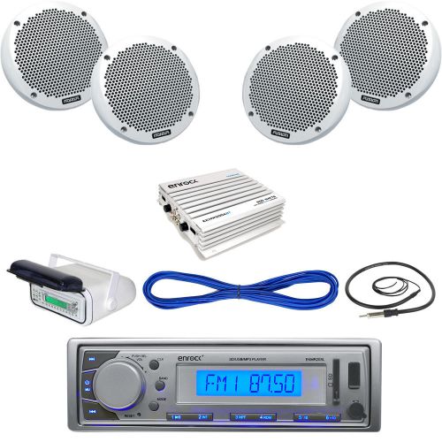 Buy Silver Marine USB AM FM Radio,Housing, 6" 150W Speakers/Wire