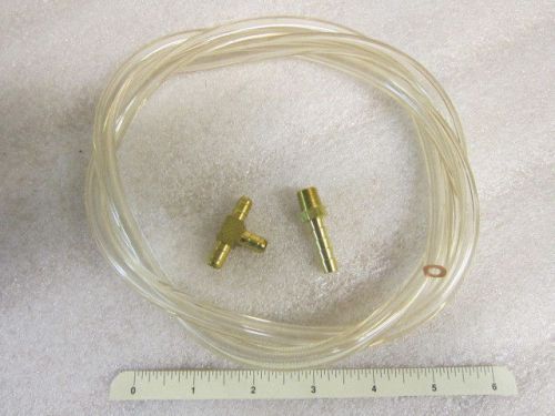 48" tygon hose and brass fittings for altitude encoder static system connections