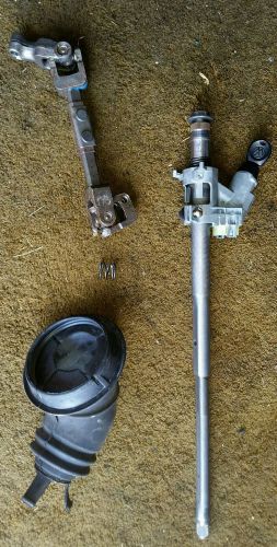 Steering column, ignition &amp; key w/ boot 93-99 vw jetta golf gti cabrio mk3