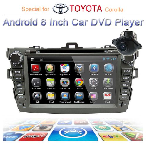 Toyota corolla dual-core 1080p  8" capacitive multiple android 3d gps wifi / 3g