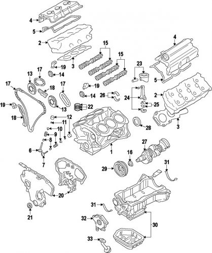 Nissan\infiniti 11110ja11c genuine oem upper oil pan