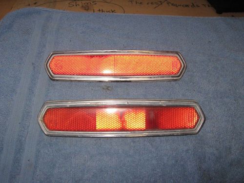 1968 mercury cougar original quarter panel reflecter