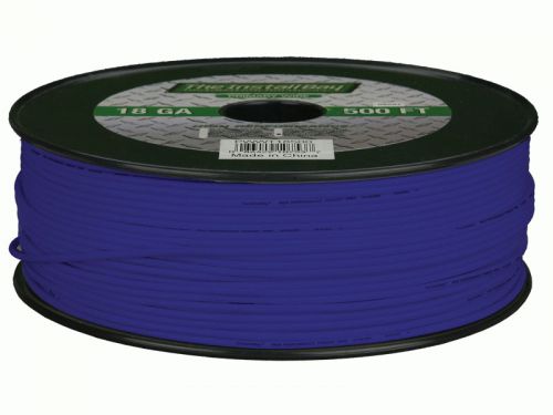 Metra install bay pwbl18500 primary wire w/ 18 gauge blue 500 feet cables new