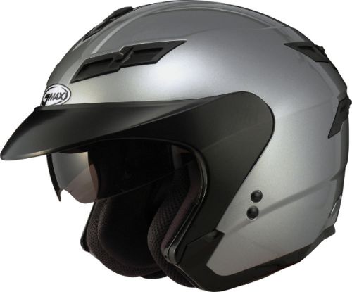 Gmax gm67s open face helmet titanium - 7 sizes