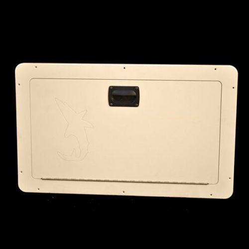 Mako sea dog 07a-6033 off white boat tackle hatch storage box