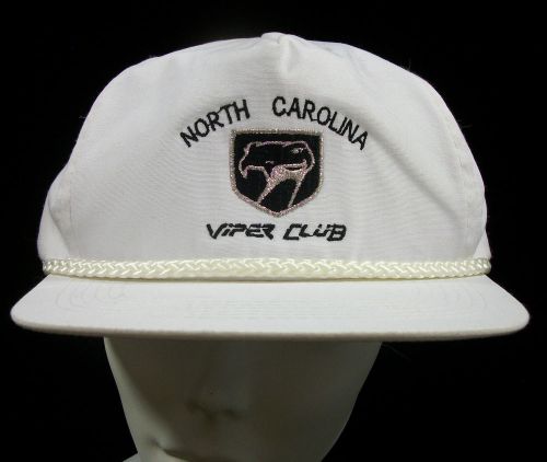 Dodge viper north carolina viper club hat baseball cap adjustable blk white