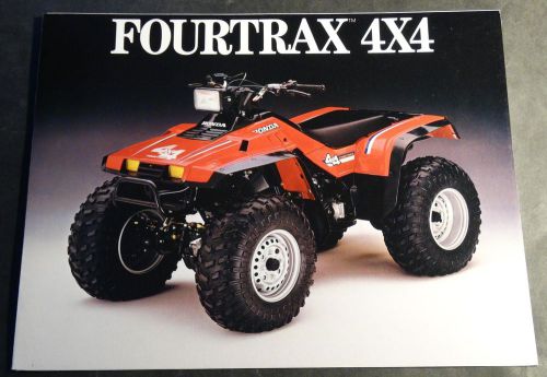 Vintage original 1986 honda fourtrax 4x4 sales brochure 6 pages  (645)