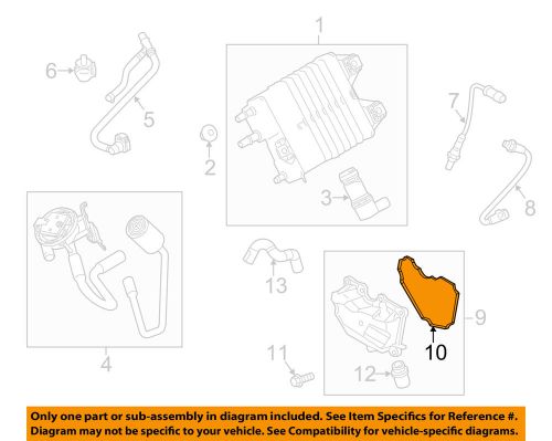 Ford oem 11-15 fiesta 1.6l-l4 emission-separator gasket 6m5z6b752a