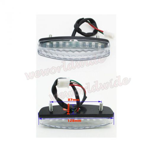 12v led rear tail brake light for atv quad nst sunl taotao roketa kazuma