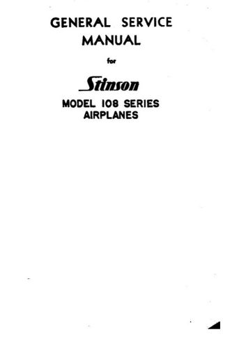 Stinson 108 general service manual on cd/dvd****