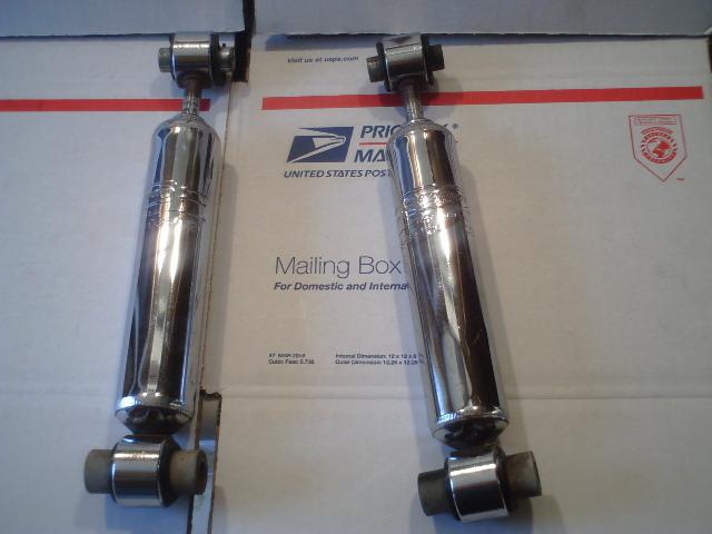 Vintage mercury snowmobile chrome shocks, sno twister, hurricane, max, 55-64130