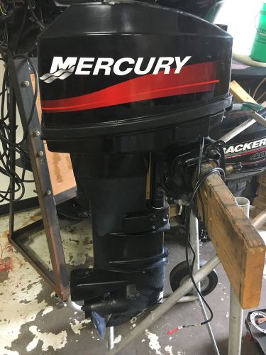 Very nice 2002 mercury 25 hp outboard remote steer 20&#034; electric start controls!!