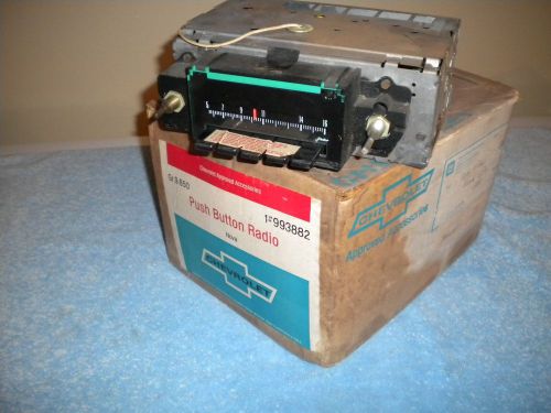 Nos 1970 z28 ss camaro chevelle nova el camino original gm delco am radio w/box