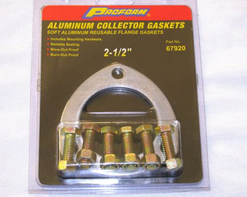 Proform 67920 2 1/2" collector gasket reusable aluminum &amp; hardware