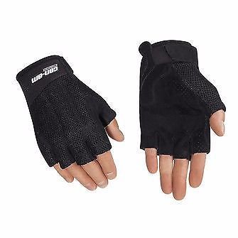 Can-am men's mesh fingerless gloves, black, large 4462770990
