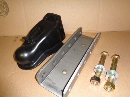 New adjustable 2 5/16" trailer coupler w/ channel &amp; bolts 14,000 lbs 14k