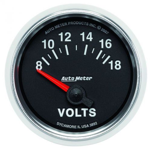 Autometer 3892 gauge, voltmeter, 2 1/16&#034;, 18v, electric, gs
