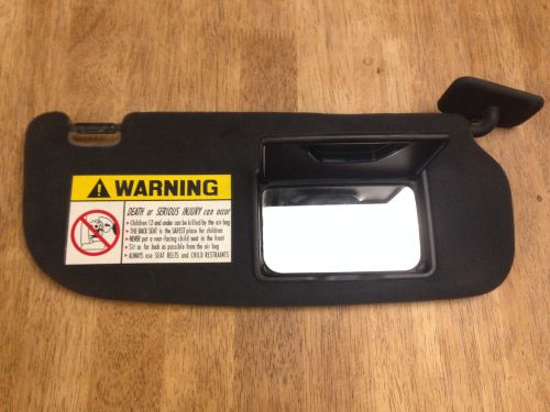 2003-2007 hyundai tiburon oem rh (passenger side) sun visor / sunvisor (black)