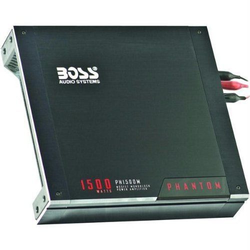Boss ph1500m black phantom amplifier 1500w mosfet monoblock